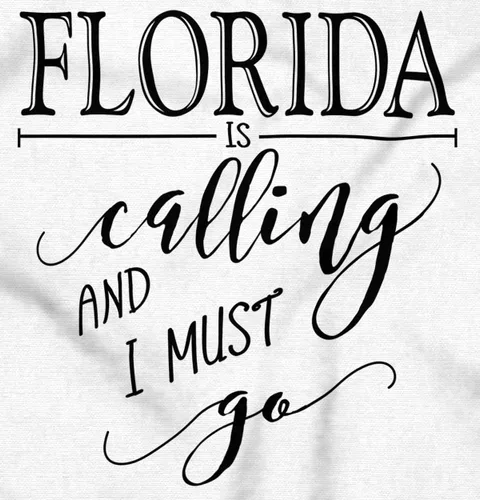 Vista 2 de Brisco Brands Sudadera con capucha Florida is Calling and I Must Go para mujer y hombre