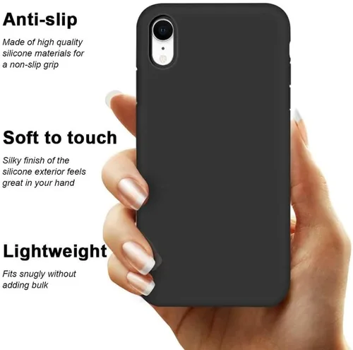 Vista 5 de Funda de teléfono a prueba de golpes para BLU G53 (6.5 pulgadas) + 2 unidades de película protectora de vidrio templado, carcasa de silicona suave