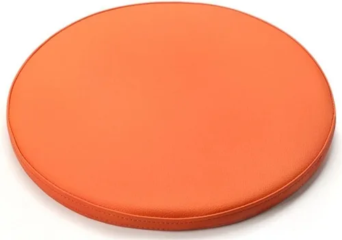 Vista 10 de Cojín redondo antideslizante de espuma viscoelástica para silla con funda Amarillo