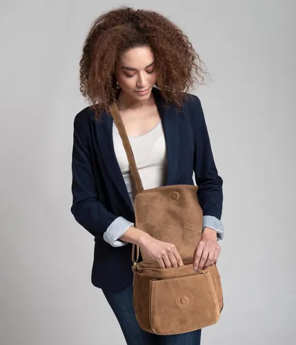 Vista 2 de RUSTIC TOWN Bolso cruzado de cuero para mujer
