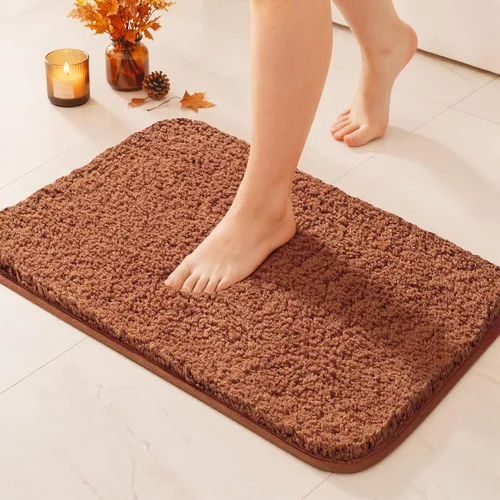 Vista 68 de MIULEE Alfombras de baño negras de microfibra suave y pequeña, 16 x 24