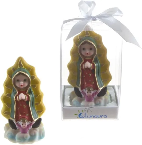 Vista 3 de Lunaura Recuerdo religioso - Juego de 12 figuras de bebé de Nuestra Señora de Guadalupe