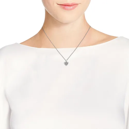 Vista 5 de STUNNING Infinito Amor Nudo Celta Corazón Collar De Plata De Ley 925.