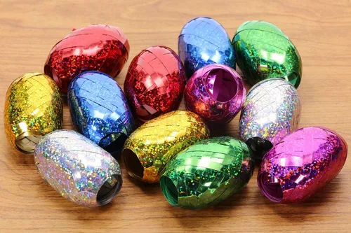 Vista 4 de Cinta rizadora brillante Penta Angel 6 colores 120M cinta metálica para envolver globos para Navidad, Acción de Gracias, Pascua, boda, fiesta