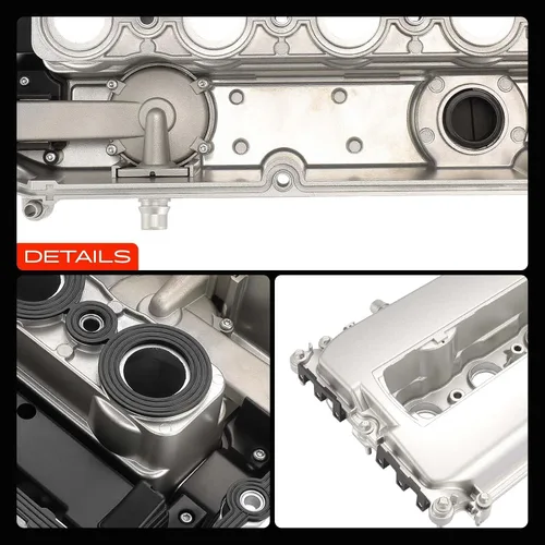 Vista 9 de A-Premium Kit de cubierta de válvula de motor compatible con Chevy Cruze, Sonic, Trax, Aveo, Aveo5, L4 1.6L 1.8L (tipo de aluminio mejorado)