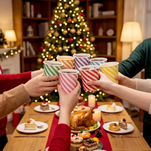 Vista 6 de Zeyune 500 vasos de papel para helado, cuencos desechables de 5 onzas para helado de postre, yogur congelado, sarga, aperitivos, sopa, alimentos