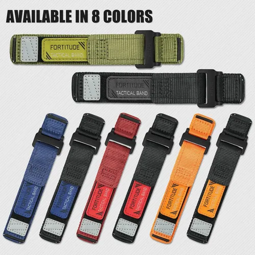 Vista 3 de Ritche - Correa de reloj deportiva de nailon para Navidad, liberación rápida, 20 mm, 22 mm, correa de reloj de repuesto compatible con el reloj