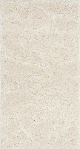 Vista 81 de SAFAVIEH Florida Shag Collection - Alfombra decorativa, 2 x 3 pies, color crema y beige, diseño de volutas, no desprende pelusa y fácil de limpiar