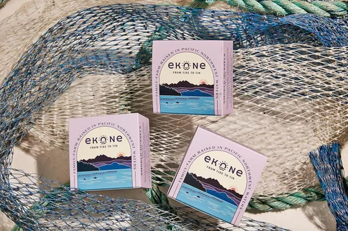Vista 4 de Ekone Mejillones ahumados cultivados, criados, enlatados en el estado de Washington, 2.75 onzas (paquete de 6)