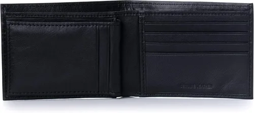 Vista 2 de Alpine Swiss Cartera plegable de cuero con bloqueo RFID para hombre de alta capacidad