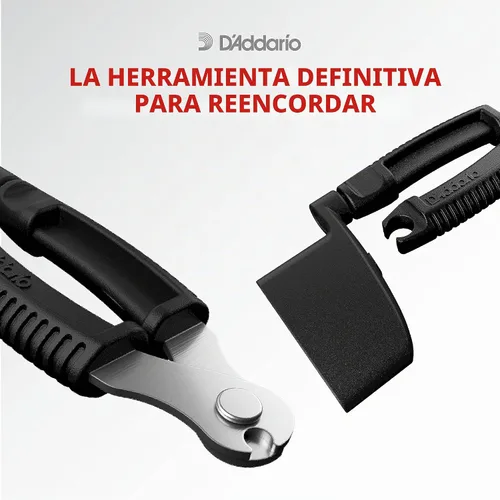 Vista 3 de Bobinadora y cortadora de cuerdas Planet Waves Pro-Winder, Negro Enrollador de clavijas con cortador incorporado y cortaúñas de acero