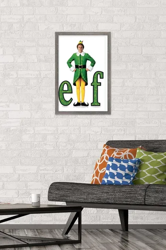 Vista 2 de Trends International Elf - Póster de pared de una hoja, 14.725 x 22.375 pulgadas, versión enmarcada de madera de granero