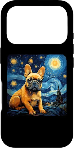 Vista 30 de Van Gogh Dog French Bulldog Case for iPhone 17