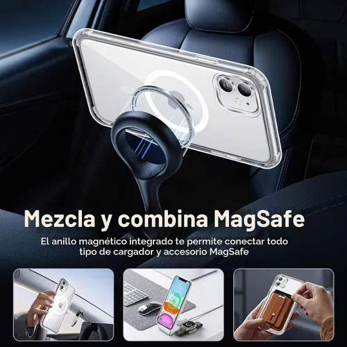 Vista 4 de Funda para iPhone 11 con protector de pantalla transparente