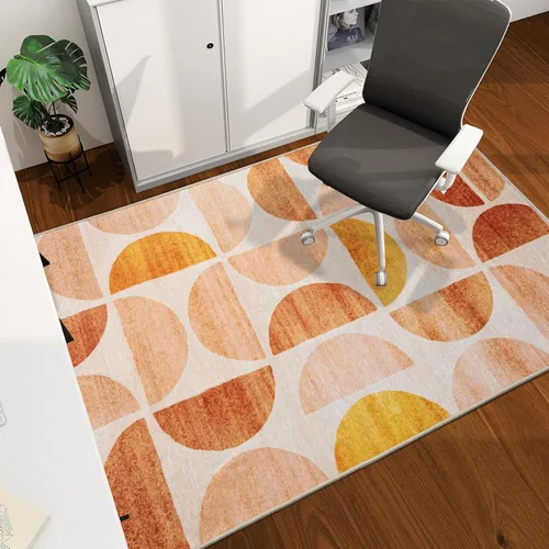 Vista 70 de Tapete para silla de oficina para suelo de madera dura, 48"x36" tapete protector de escritorio de computadora de fácil deslizamiento para silla Hoja