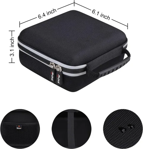 Vista 6 de Mchoi Funda rígida portátil compatible con cámara de película instantánea Fujifilm Mini 90 y accesorios, solo funda