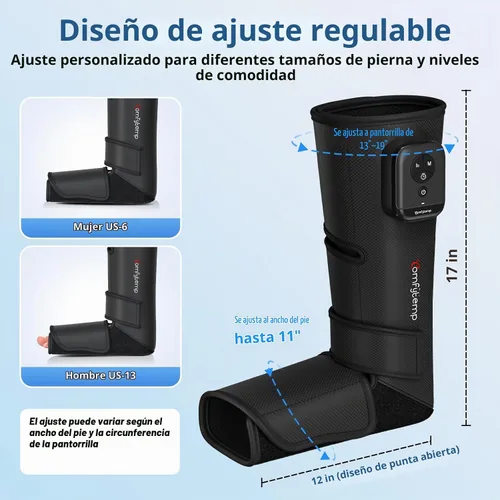 Vista 5 de Comfytemp Masajeador inalámbrico de piernas de compresión de aire