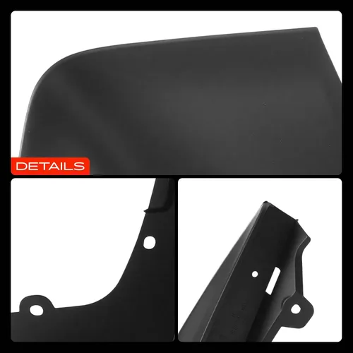 Vista 10 de A-Premium Juego de 4 unidades de guardabarros con accesorios de hardware compatibles con Tesla Model S 2012-2016, sedán, color negro mate, delantero