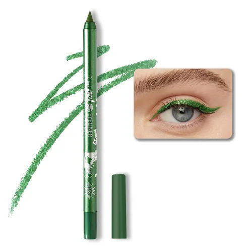 Vista 9 de Kaely Lápiz Delineador de Ojos Negro Waterline, Lápiz Delineador de Gel Multiusos Afilable, Delineador de Ojos Resistente al Agua a Prueba de A-01