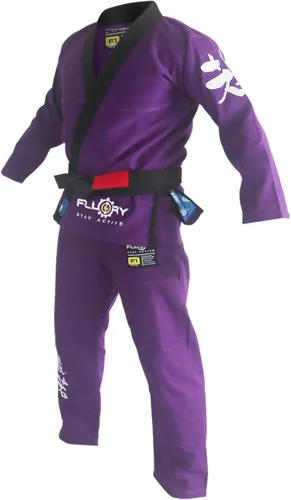 Vista 2 de FLUORY BJJ Gi - Traje de Jiu Jitsu brasileño para mujer, kimonos femeninos, uniforme BJJ Bjjf09zi