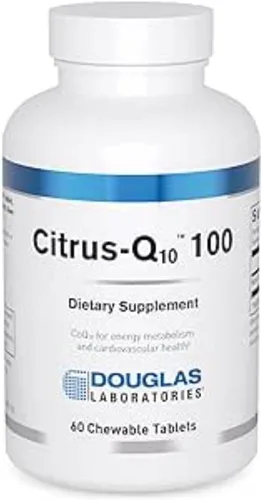 Vista 2 de Douglas Laboratories Citrus-Q10 100 Coenzima Q10 en una tableta masticable de gran sabor 60 tabletas Sabor cítrico natural