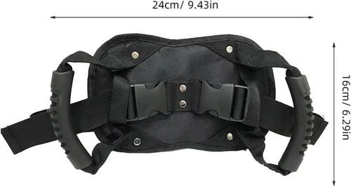 Vista 8 de SUPVOX Cinturón de seguridad para pasajeros de motocicleta, mango ajustable para asiento trasero, correa de motocicleta para conducción segura
