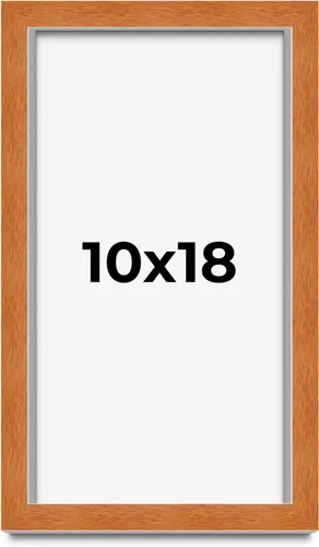 Vista 129 de Marco de 3 x 3 pulgadas de madera maciza de nuez y miel marrón con plexiglás acrílico UV, respaldo de tablero de espuma y accesorios para colgar