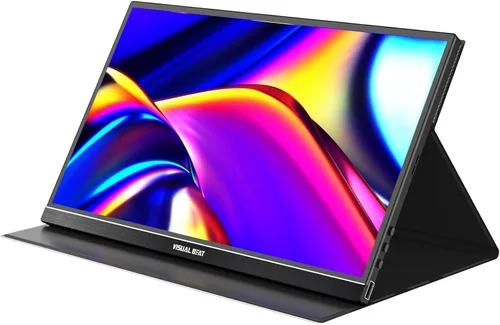 Vista 8 de Monitor portátil Pantalla táctil de 15.6 pulgadas 1080P USB-C HDMI Pantalla de computadora HDR IPS Pantalla de cuidado ocular 100% sRGB con cubierta