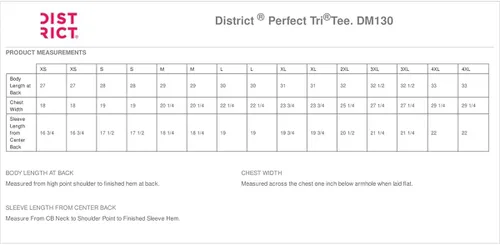 Vista 2 de District Perfect Tri-Tee Camiseta para hombre, M