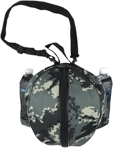 Vista 10 de Tamaño 7 (29.5") Bolsa de baloncesto para pelota de fútbol, fútbol, voleibol, softbol, bolsa de deportes con soporte para bolsa de bola+correa