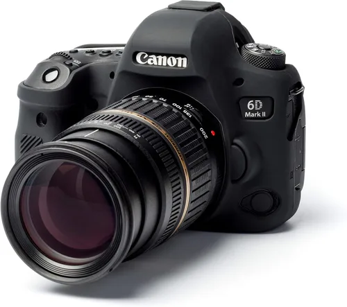 Vista 5 de easyCover Funda protectora de silicona para cámara Canon 6D Mark II, color negro