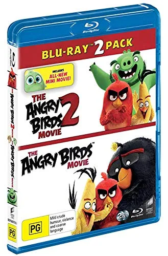 Vista 2 de The Angry Birds Movie 1 and 2 Blu-ray Collection Includes Mini Movie
