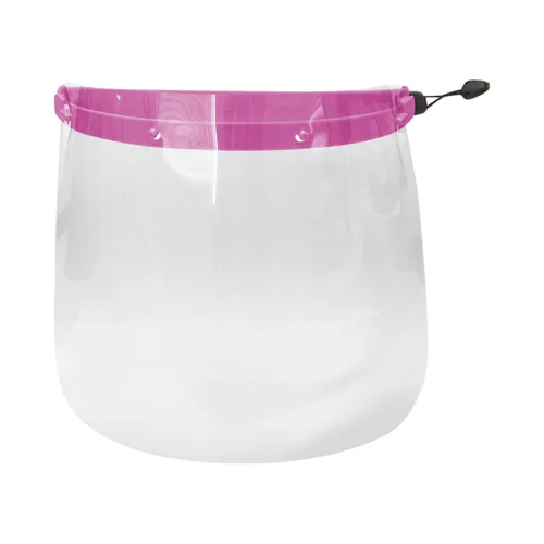 Vista 5 de Protector facial transparente multicolor con diadema ajustable (10 protectores con 1 marco) (negro)