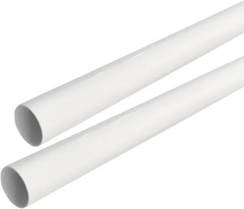 Vista 9 de Bridas de soporte para barra de armario con accesorio de rosca, enchufes de poste de ropa resistentes para armarios Blanco brillante 1 par