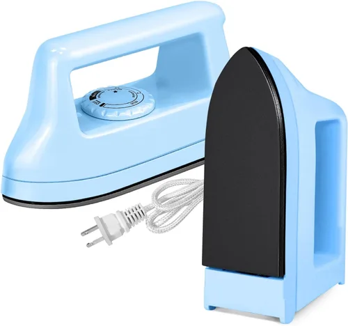 Vista 11 de Mini plancha para manualidades y acolchados, máquina eléctrica de prensa de calor para viajes y hogar para suministros de costura (negro)