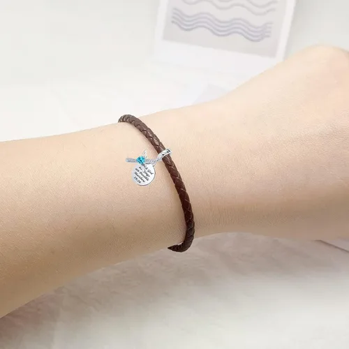 Vista 5 de QeenseKc Key to My Heart - Ala de ángel infinito con cristal transparente y oro rosa para pulsera europea