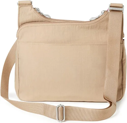 Vista 2 de Baggallini Bolso cruzado cruzado para mujer, bolso de viaje mediano de 11 x 8.5 pulgadas, ligero, resistente al agua, de nailon, organizado