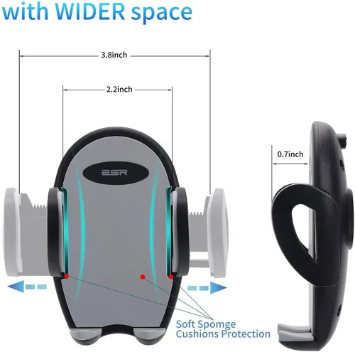 Vista 5 de Soporte universal para teléfono celular para parabrisas de automóvil, soporte de brazo largo para iPhone Xs Max R X 8 Plus 7 Plus 6S Samsung Galaxy