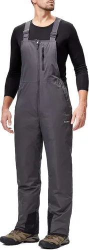 Vista 6 de BenBoy Pantalones de esquí para hombre, impermeables, softshell Negro