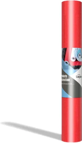 Vista 7 de Livelynine Papel de contacto rojo autoadhesivo para decoración de papel de pared, papel tapiz autoadhesivo para armarios de cocina, encimeras