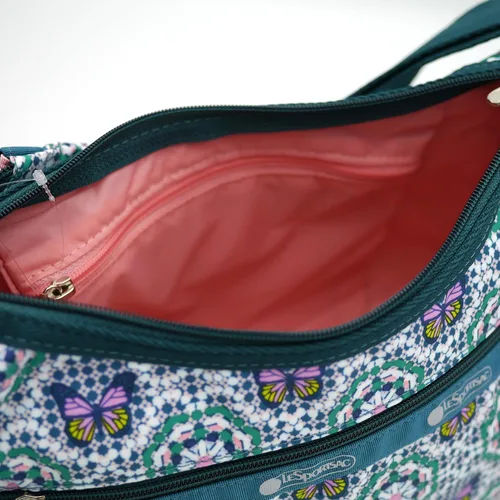 Vista 9 de LeSportsac Bolso bandolera clásico Hobo en mosaico de mariposa Mosaico de mariposa Bolso cruzado clásico Hobo