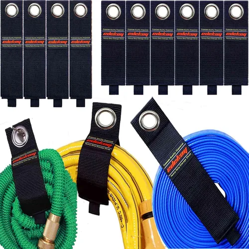 Vista 2 de Paquete de 19 correas de almacenamiento resistentes con capacidad para cables largos de 50 libras