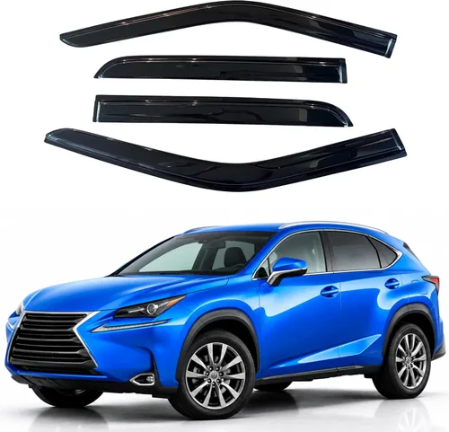 Vista 350 de Visera de ventana IG para Ford Focus Sedán y Hatchback 2012-2018, Protector de ventana lateral para lluvia y viento estilo Mugen, extra duradero