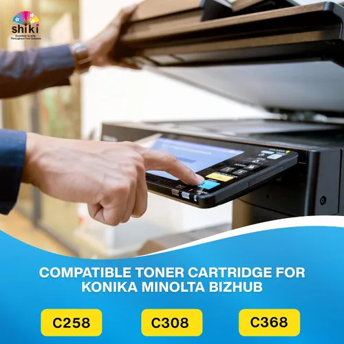 Vista 4 de Shiki Cartucho de tóner compatible de repuesto para Konica Minolta bizhub (Full Color) C258 C308 C368 TN324K A8DA130 (negro, 28000 páginas)