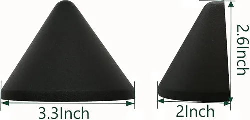 Vista 4 de GKOLED Luces LED de bajo voltaje de 9-15 V CA/CC de 2 W, luz triangular para valla de poste de paisaje, para ubicación húmeda, aluminio fundido a