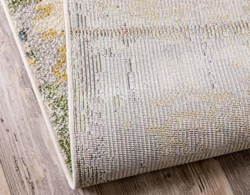 Vista 14 de Tapete abstracto Unique Loom, colección Estrella, moderno, multiárea, Polipropileno, Gris