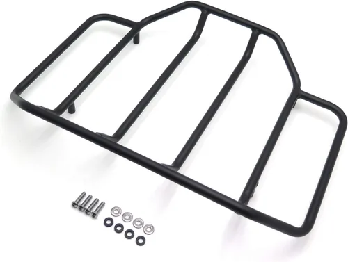 Vista 3 de A07-BK - Portaequipajes negro mate, riel para maletero, riel compatible con H-D Touring Road King Street Glide Road Glide Electra Glide FLHTC FLHS..