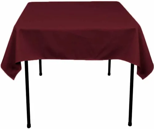 Vista 26 de Mantel cuadrado de poliéster 72"x72" (azul Acqua)
