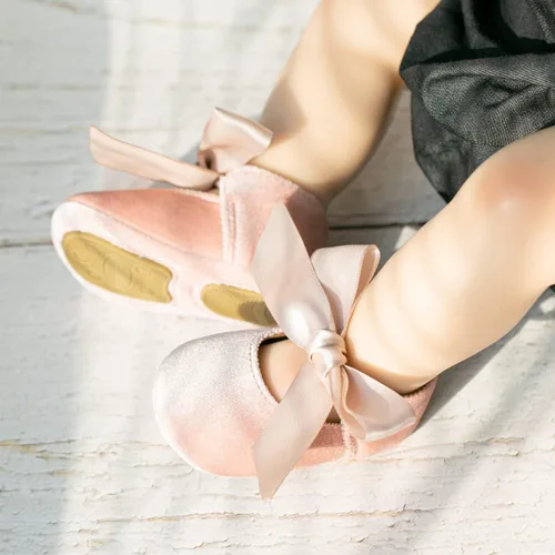 Vista 2 de Morbido - Zapatos planos Mary Jane para bebés y niñas, suela suave antideslizante con nudo de lazo, zapatos de vestir de princesa para boda