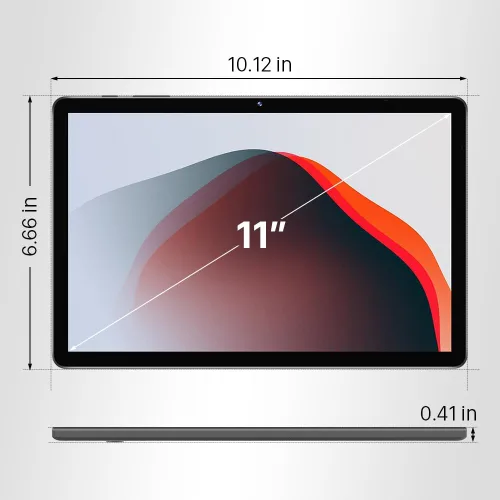 Vista 6 de ApoloMedia Tablet de 11 pulgadas, Android 16 2026 con procesador Octa-Core, 8 GB de RAM+128 GB de ROM (expansión de 1 TB), batería de 7000 mAh